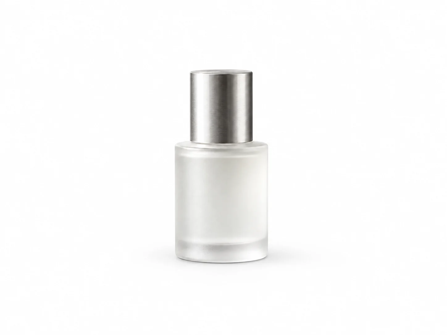 The serum bottle photographed against a plain white background